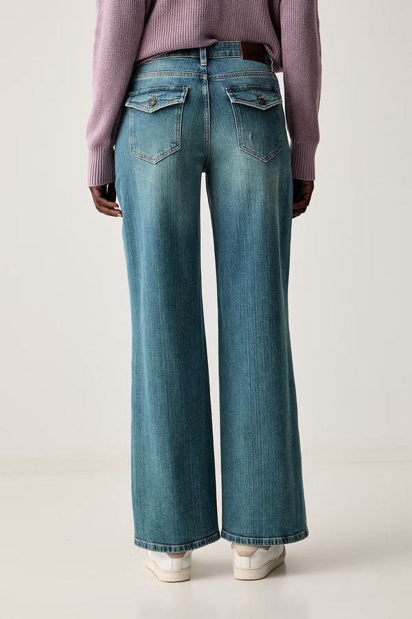 Джинси wide leg жіночі Guess Jeans колір блакитний фото 2