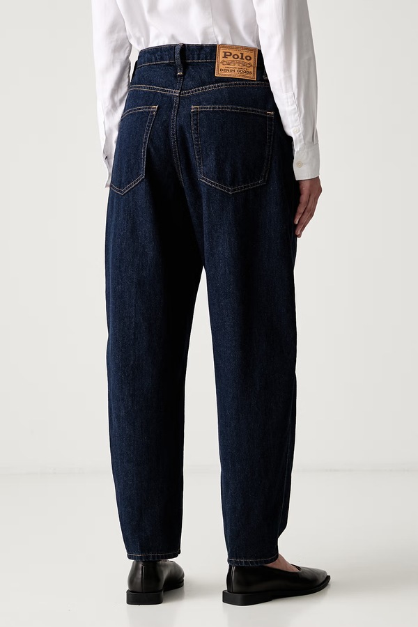 Джинси tapered жіночі Polo Ralph Lauren колір темно-синій фото 2