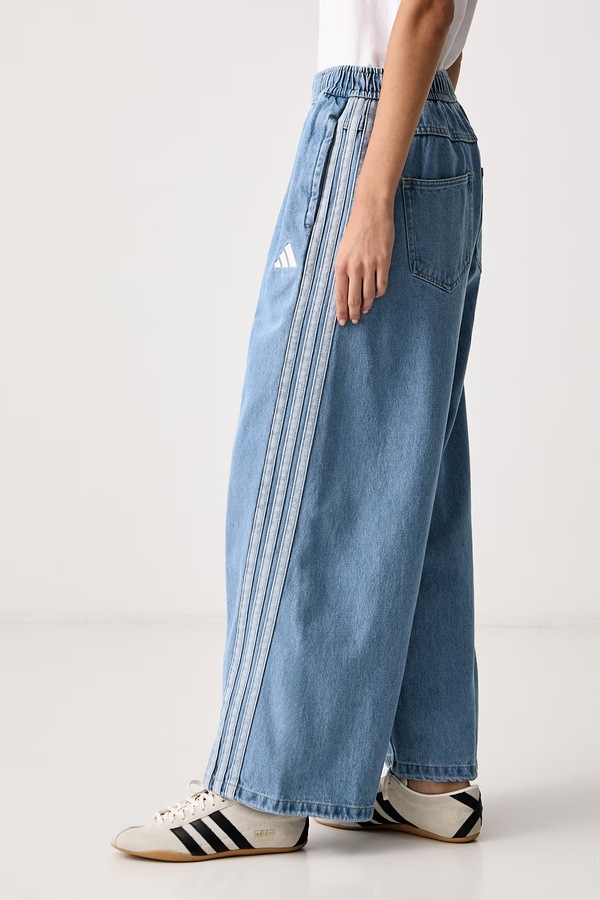 Джинси wide leg жіночі adidas Denim Pack колір блакитний фото 4