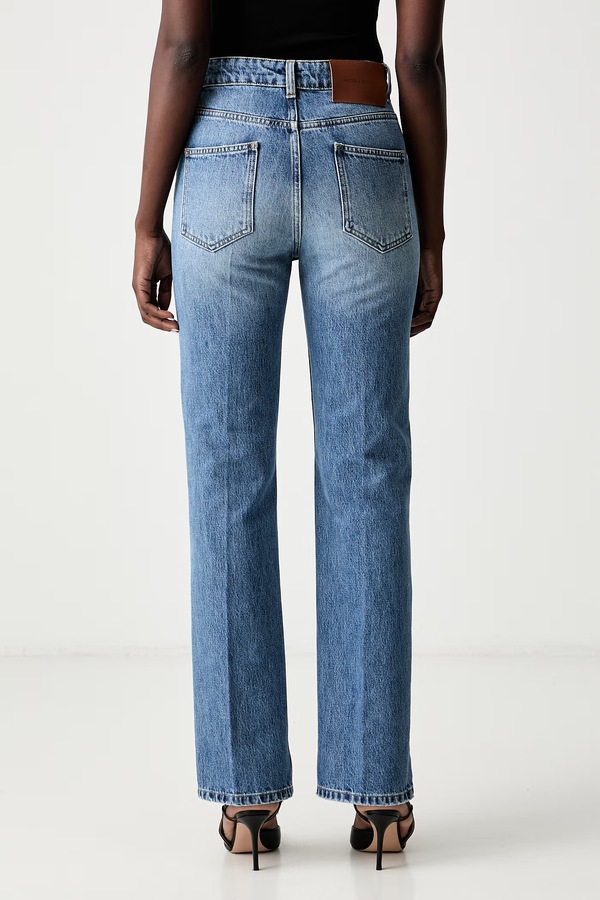 Джинси slim fit жіночі Victoria Beckham Julia колір блакитний фото 2