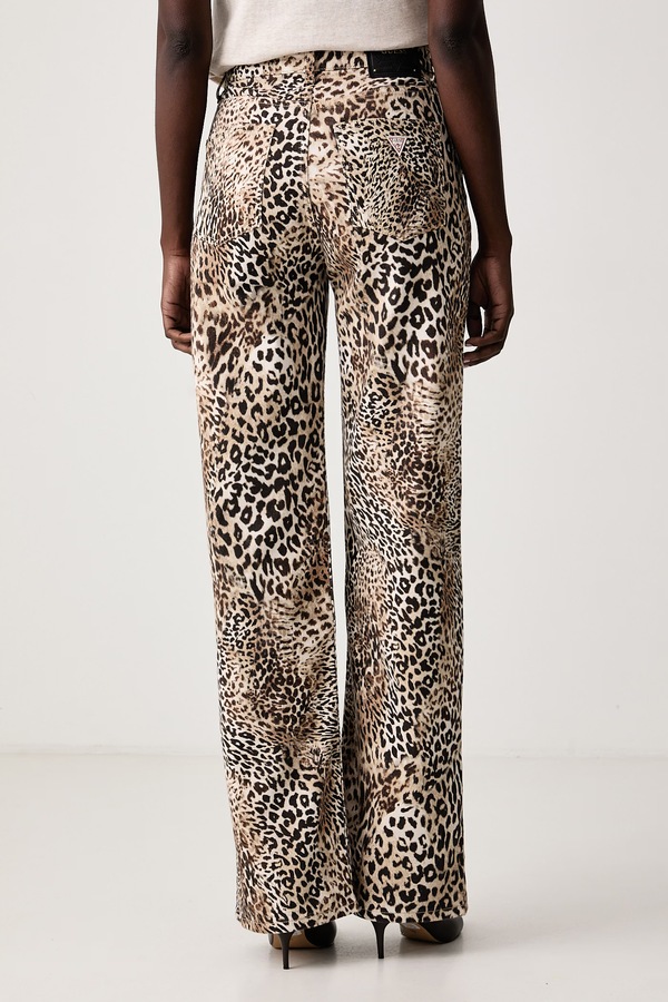 Джинси wide leg жіночі Guess колір бежевий фото 3