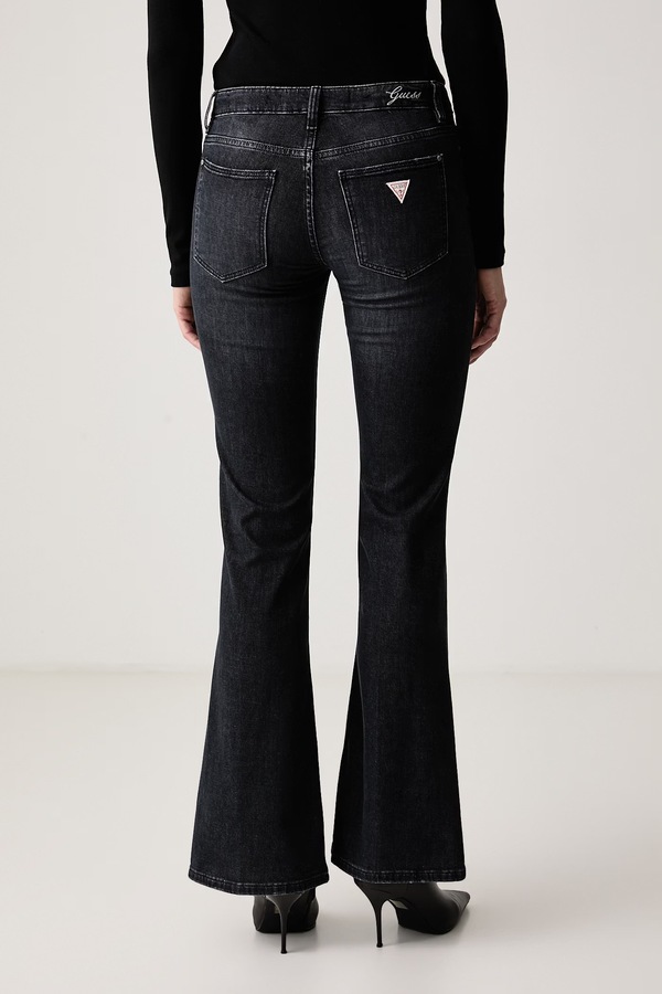 Джинси bootcut жіночі Guess BEVERLY колір чорний фото 3