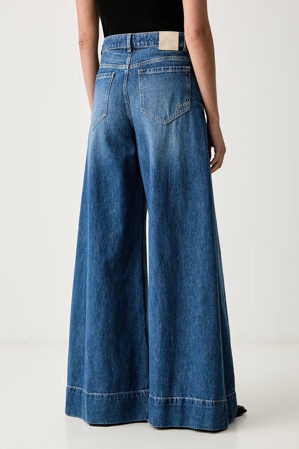 Джинси wide leg жіночі BOSS Orange C_JANE HR колір блакитний фото 3