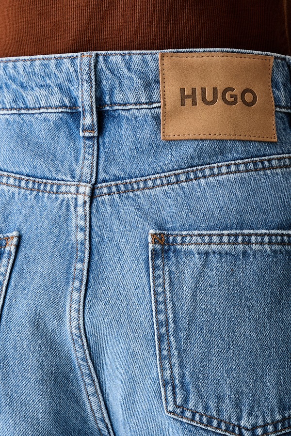 Джинси loose жіночі HUGO Blue Leni_S_B колір блакитний фото 4