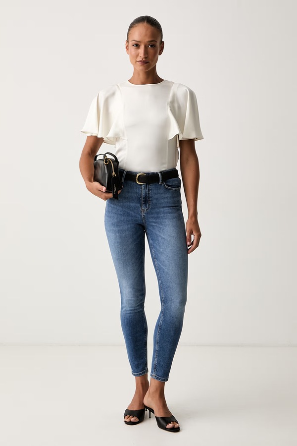 Джинси skinny жіночі Guess 1981 SKINNY колір блакитний