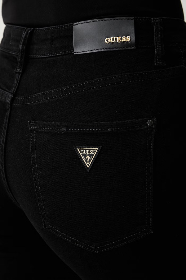 Джинси straight жіночі Guess SEXY STRAIGHT колір чорний фото 4