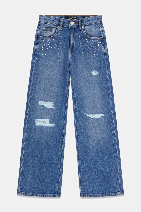 Джинси flare дитячі Guess колір блакитний