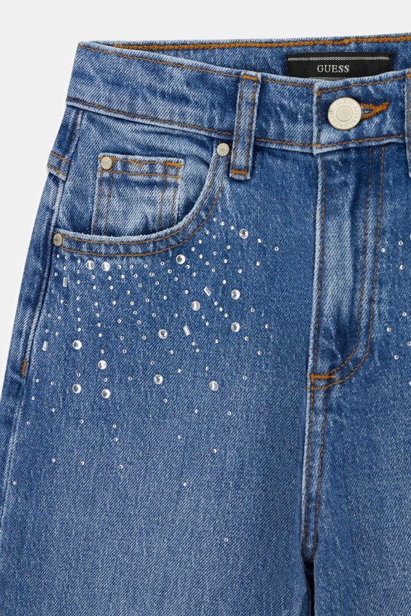 Джинси flare дитячі Guess колір блакитний фото 3