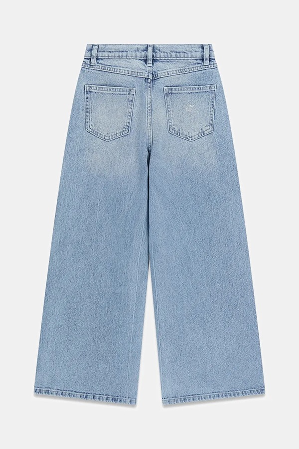 Джинси wide leg дитячі Guess колір блакитний фото 2