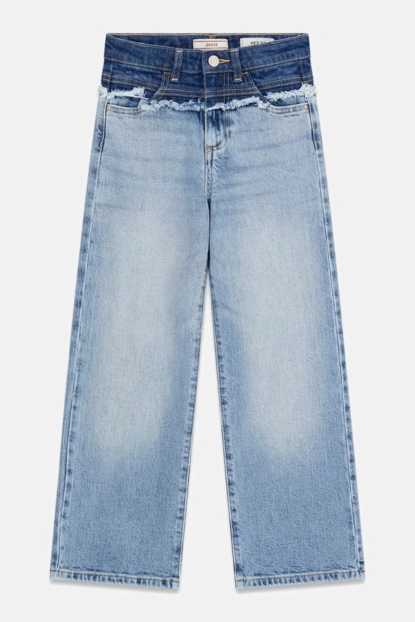 Джинси regular дитячі Guess колір блакитний