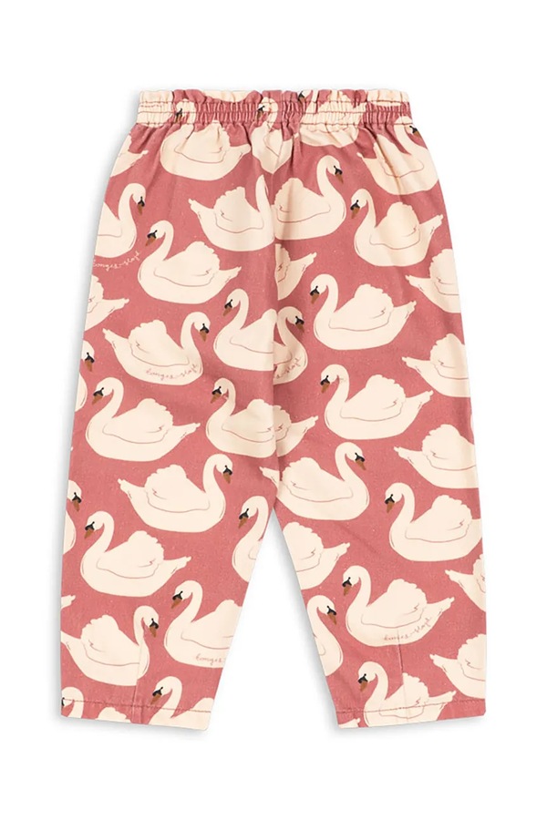 Джинси mom fit дитячі Konges Sløjd MAGOT FRILL PANTS GOTS колір рожевий фото 2