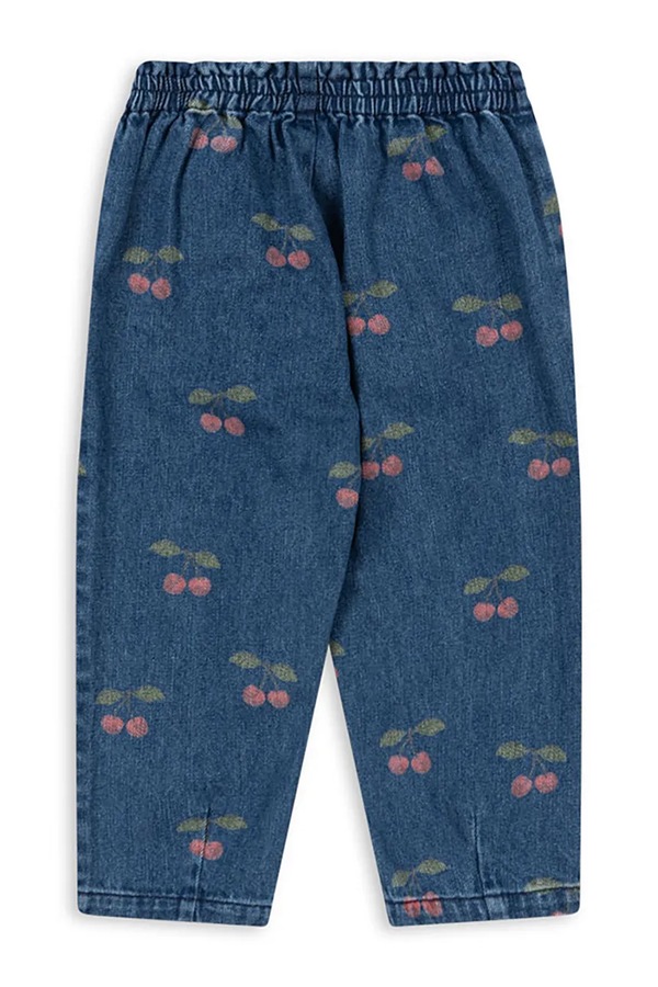 Джинси regular дитячі Konges Sløjd MAGOT FRILL PANTS GOTS колір темно-синій фото 2