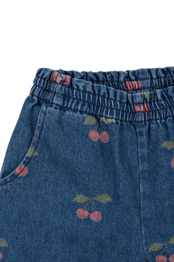 Джинси regular дитячі Konges Sløjd MAGOT FRILL PANTS GOTS колір темно-синій фото 3