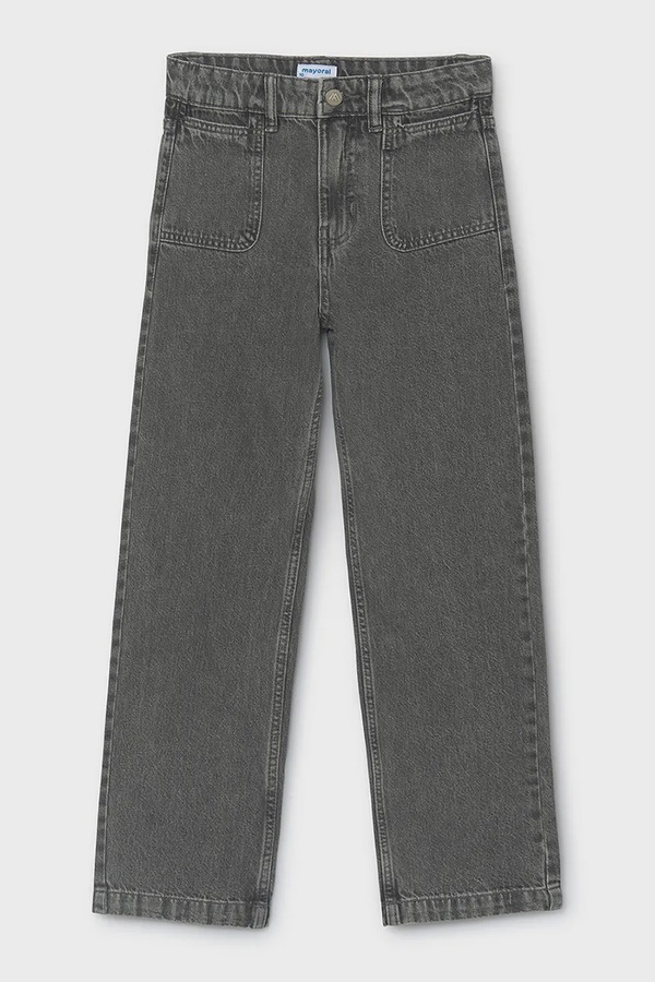 Джинси relaxed fit дитячі Mayoral relaxed fit denim колір сірий