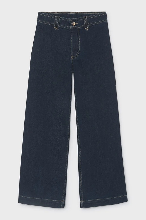 Джинси wide leg дитячі Mayoral wide leg колір темно-синій