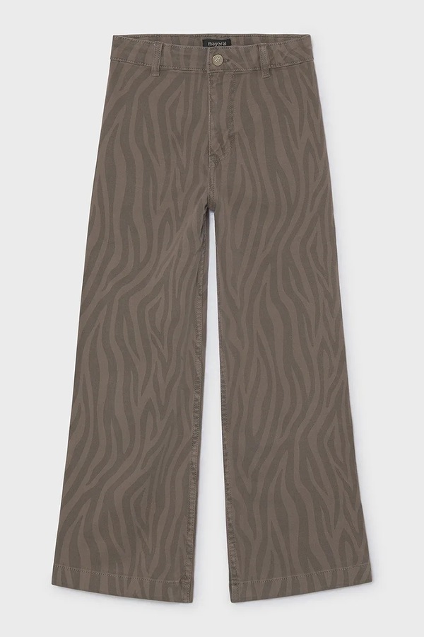 Джинси wide leg дитячі Mayoral wide leg колір коричневий