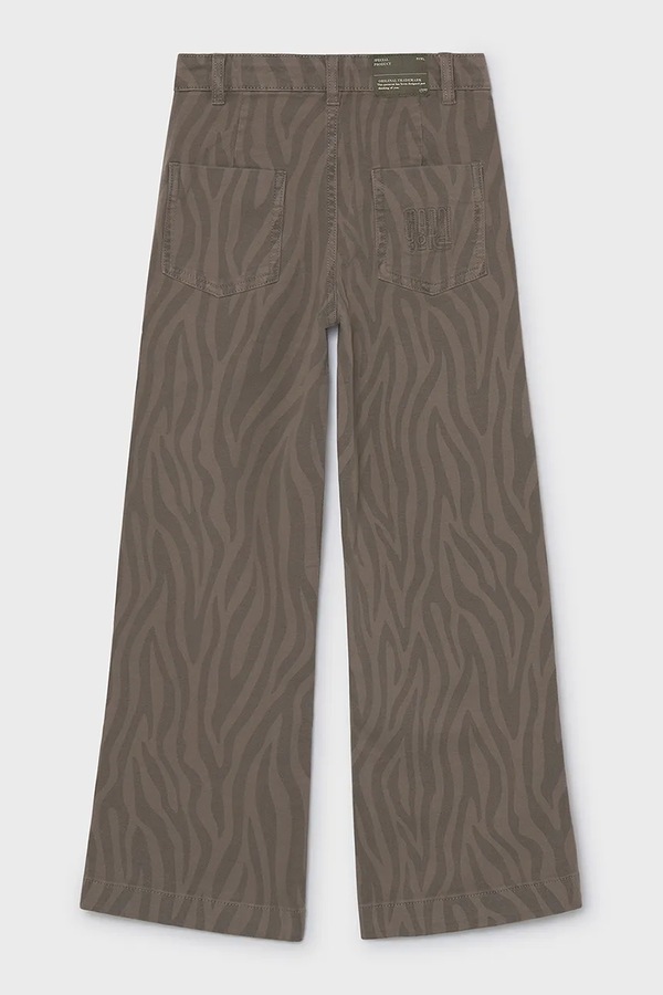 Джинси wide leg дитячі Mayoral wide leg колір коричневий