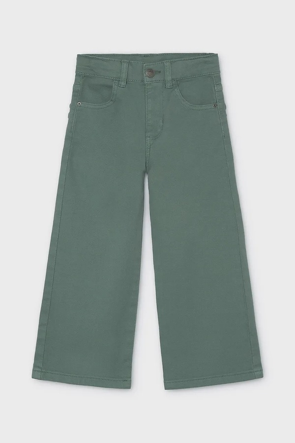 Джинсы wide leg детские Mayoral цвет бирюзовый