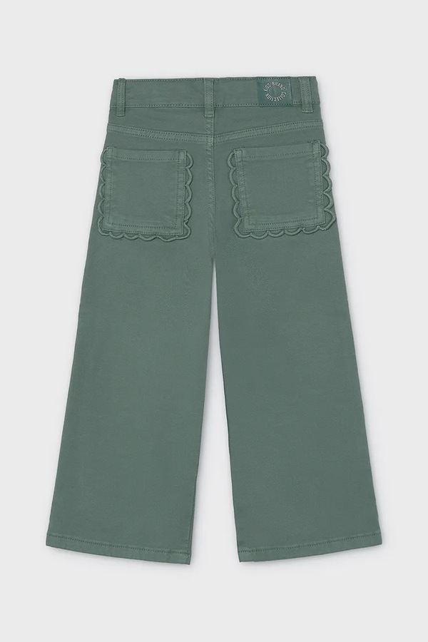 Джинси wide leg дитячі Mayoral колір бірюзовий