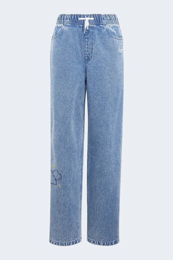 Джинсы straight детские adidas Originals цвет голубой
