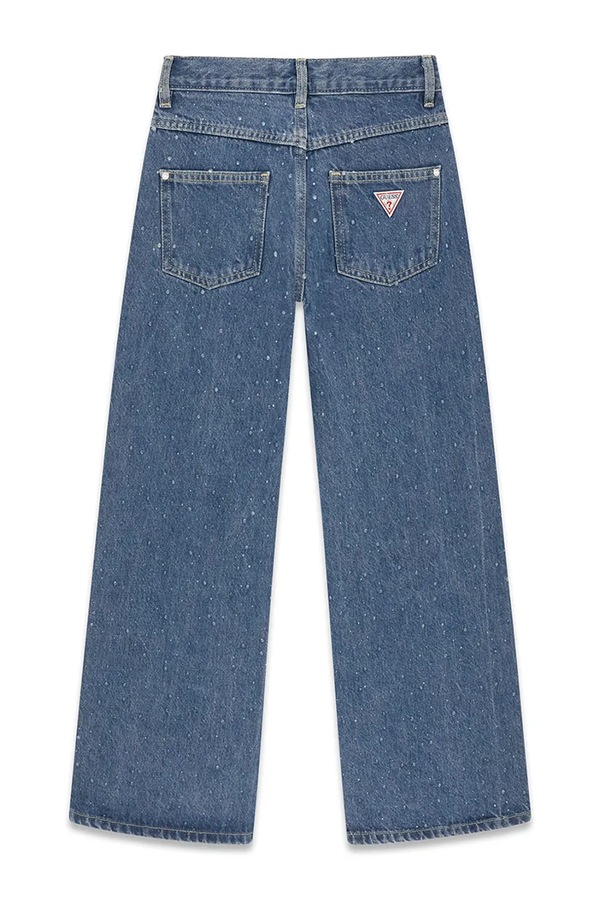 Джинси wide leg дитячі Guess колір блакитний фото 2