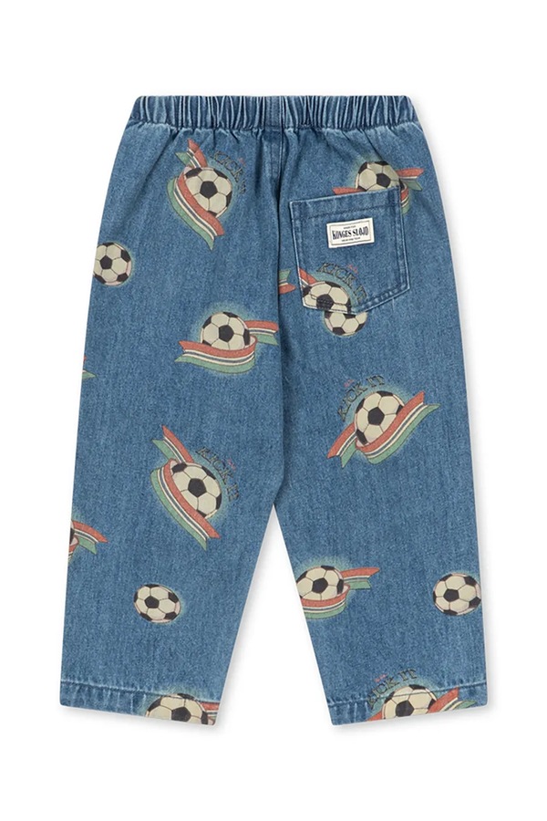Джинси straight дитячі Konges Sløjd MAGOT PANTS GOTS колір блакитний