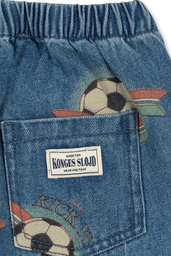 Джинси straight дитячі Konges Sløjd MAGOT PANTS GOTS колір блакитний фото 2