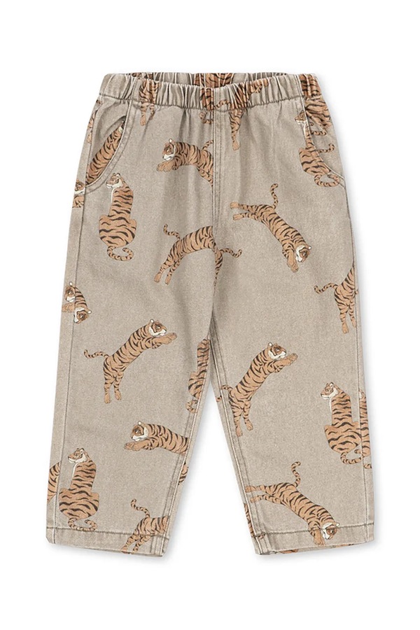 Джинси straight дитячі Konges Sløjd MAGOT PANTS GOTS колір коричневий