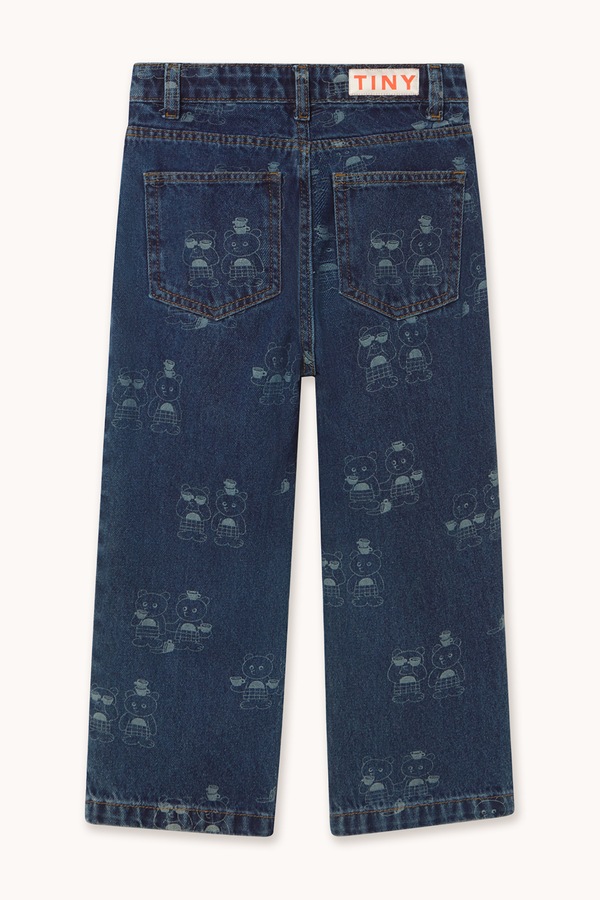 Джинси straight дитячі Tinycottons TINY TEA ROOM 2 STRAIGHT DENIM PANT колір темно-синій фото 3