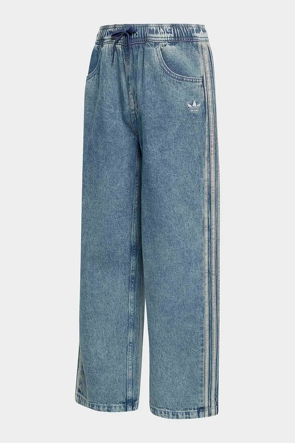 Джинси relaxed fit дитячі adidas Originals колір блакитний
