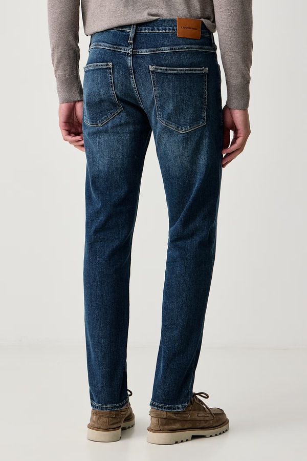 Джинси slim fit чоловічі Lindbergh колір темно-синій фото 3