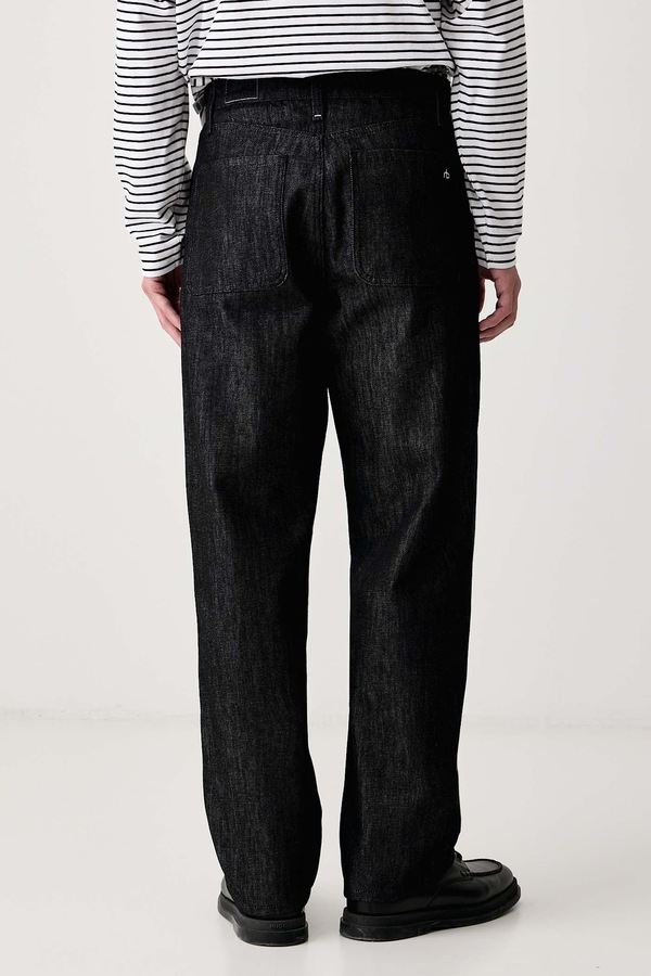 Джинси regular чоловічі rag & bone колір чорний фото 2