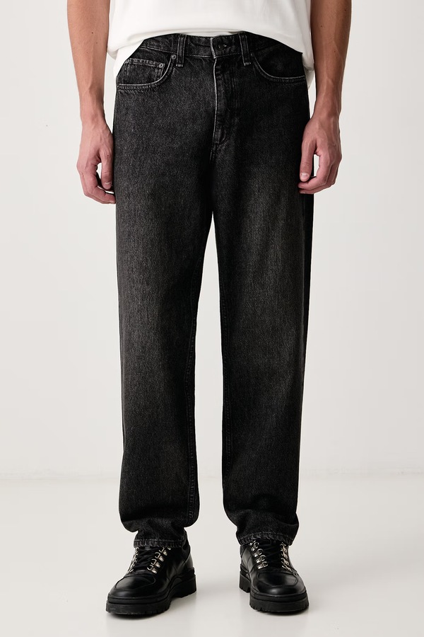 Джинси straight чоловічі rag & bone колір чорний