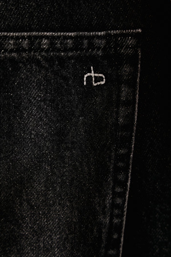 Джинси straight чоловічі rag & bone колір чорний фото 4