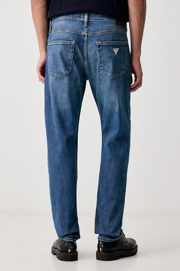 Джинси slim fit чоловічі Guess Jeans колір темно-синій фото 3