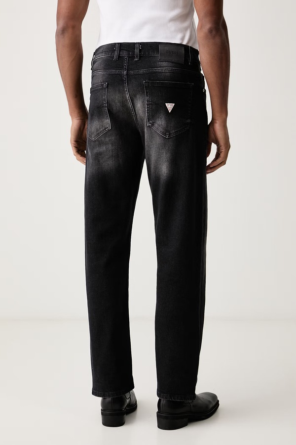 Джинси relaxed fit чоловічі Guess FINNLEY колір чорний фото 3
