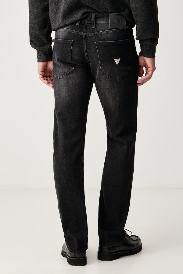 Джинси slim taper чоловічі Guess FINNLEY колір чорний фото 3