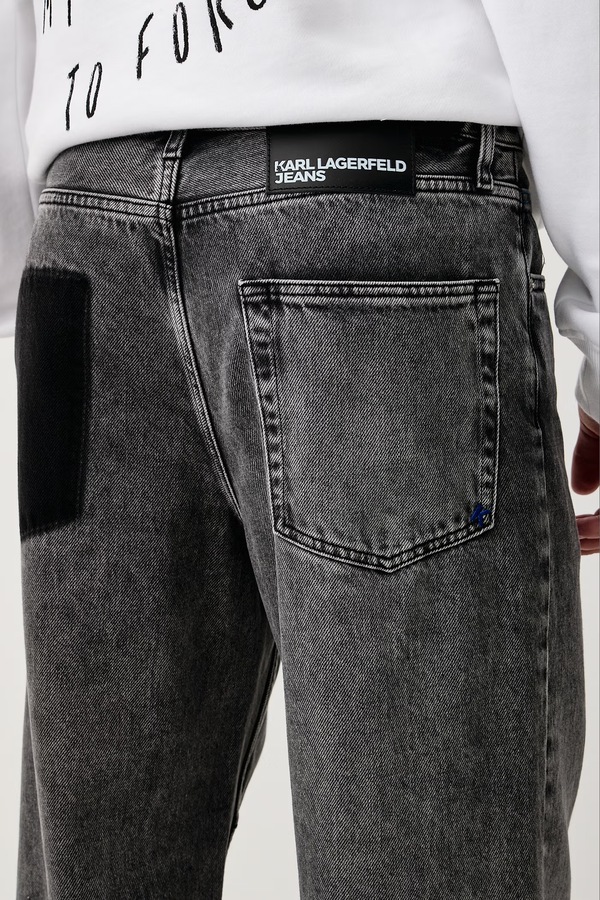 Джинси relaxed fit чоловічі Karl Lagerfeld Jeans колір сірий фото 4