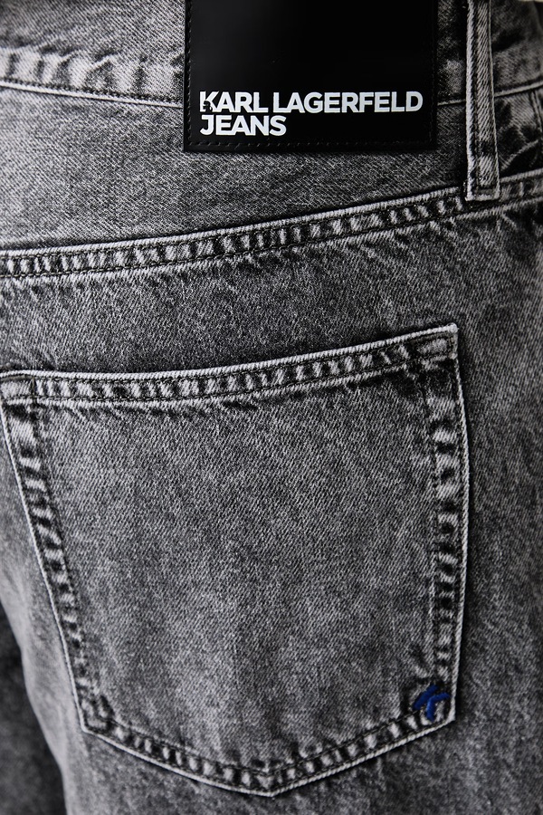 Джинси relaxed fit чоловічі Karl Lagerfeld Jeans колір сірий фото 4
