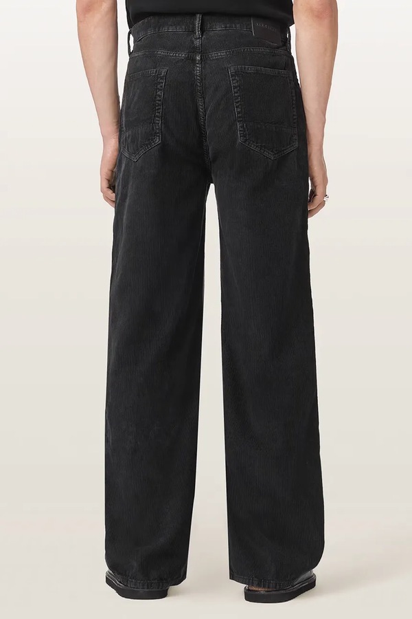 Джинсы wide leg мужские AllSaints LENNY CORD цвет темно-синий