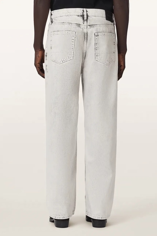 Джинси wide leg чоловічі AllSaints LENNY колір сірий