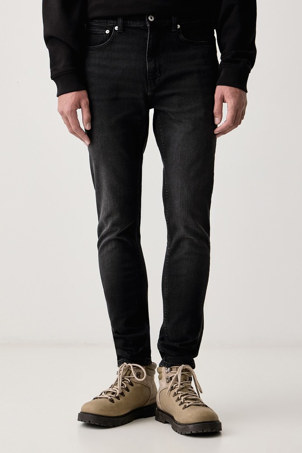 Джинси slim fit чоловічі HUGO Blue Zane колір чорний