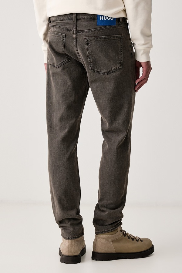 Джинси tapered чоловічі HUGO Blue Brody колір сірий фото 3