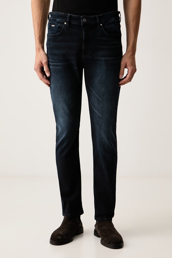 Джинси slim fit чоловічі BOSS P-Delaware колір темно-синій