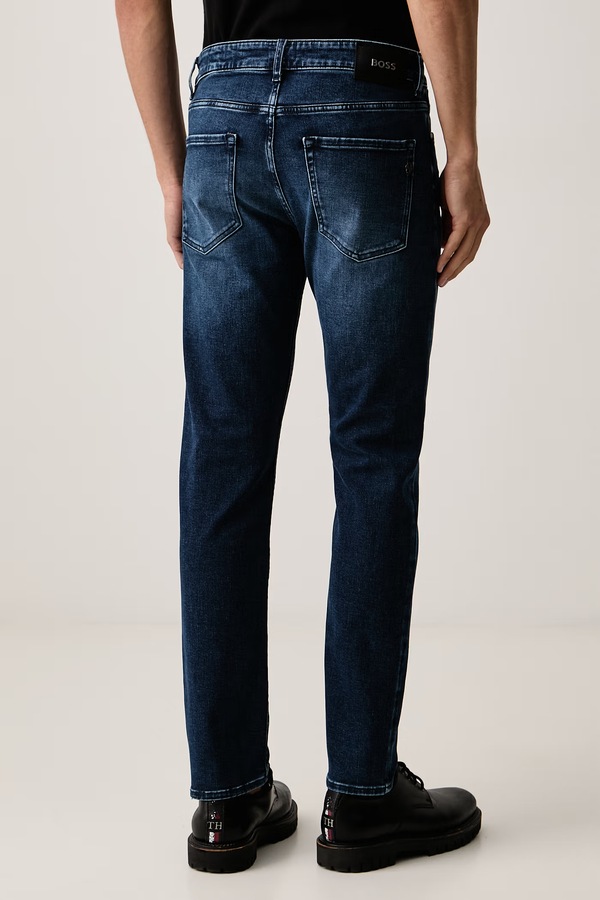 Джинси slim fit чоловічі BOSS C-Delaware колір блакитний фото 2