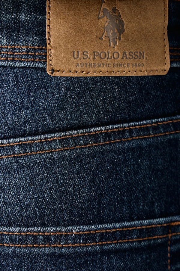 Джинси relaxed fit чоловічі U.S. Polo Assn. RELAXED FIT колір блакитний фото 4
