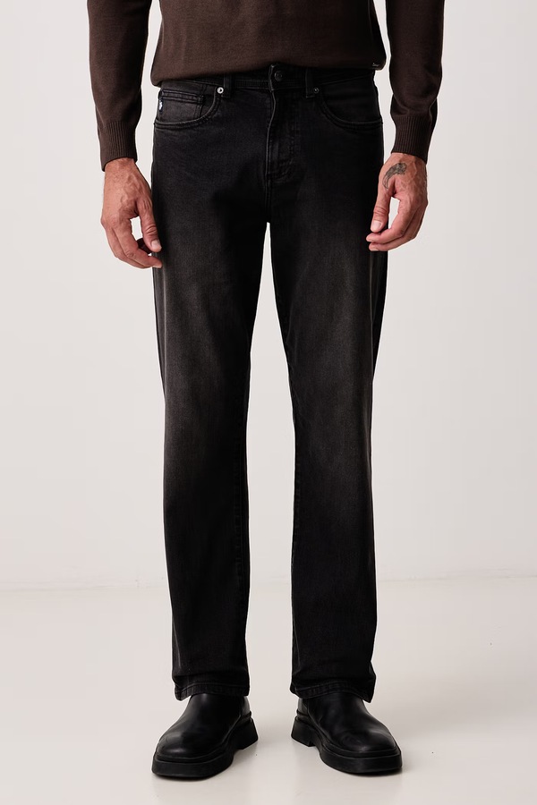 Джинси relaxed fit чоловічі U.S. Polo Assn. RELAXED FIT колір чорний