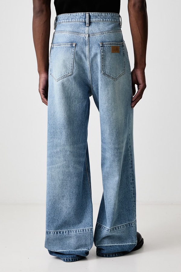 Джинси relaxed fit чоловічі MM6 Maison Margiela колір блакитний фото 3