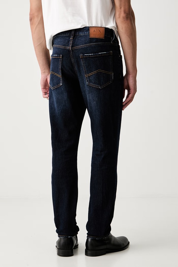 Джинси slim fit чоловічі Armani Exchange колір темно-синій фото 2