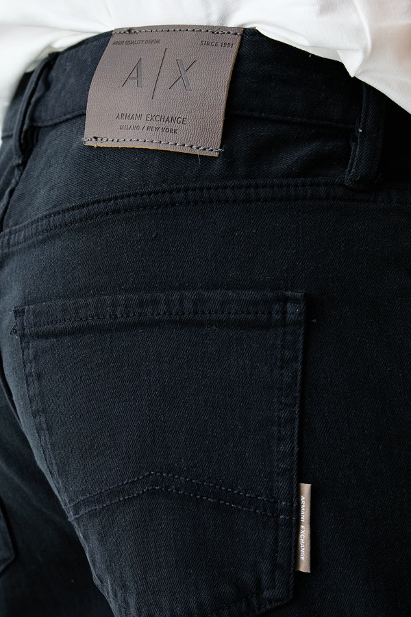 Джинси slim fit чоловічі Armani Exchange колір темно-синій фото 4